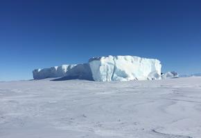 Iceberg in sea ice